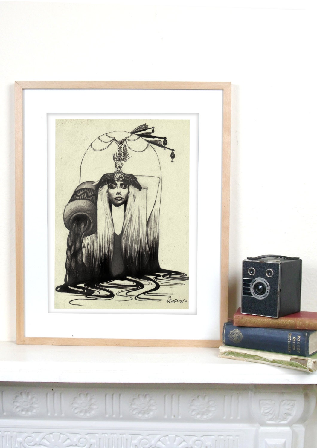 Aquarius A3 Fine Art Print on Hahnemuhle Smooth paper