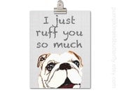 Dog Print - Bulldog, Nursery Dog Print, Kids Wall Art, Love Print, Typography, Digital Art, Man's Best Friend