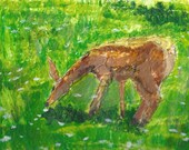 Grazing Deer print