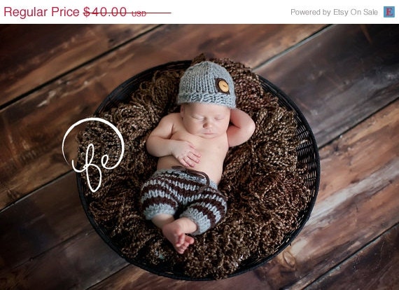 Sale 20% off now Newborn short pants and hat  great photography prop