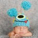 Sale 20% off now monster Baby hat Sizes Preemie to 12 months great photography prop
