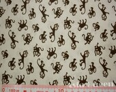 Monkeys banana - beige/ brown monkeys - half yard - cotton - 4 colors to choose