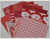 6 x 6 Paper Pack Red Variety Polly's Paper Stack for Scrapbook & Card Making, Paper Crafts 12 sheets
