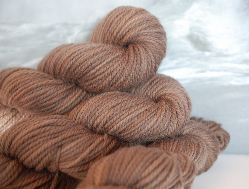 Milk Chocolate:  Black Hawk Bulky, SW Merino  1303