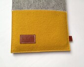 Custom initials in buffalo leather for your Ipad cover and Ipad mini cover