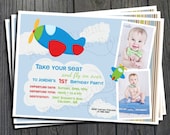 Airplane Birthday Invitation - FREE Thank You Card included Il_170x135