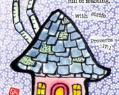 House of Peace Original Etegami Collage