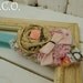 the CELINE Rolled Rosette and Ruffle Headband or Hair Clip