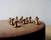 12 Collar Studs Vintage Mens Accessories Jewelry Gold Shirt 3 Sizes Metal Marked King All One Price.