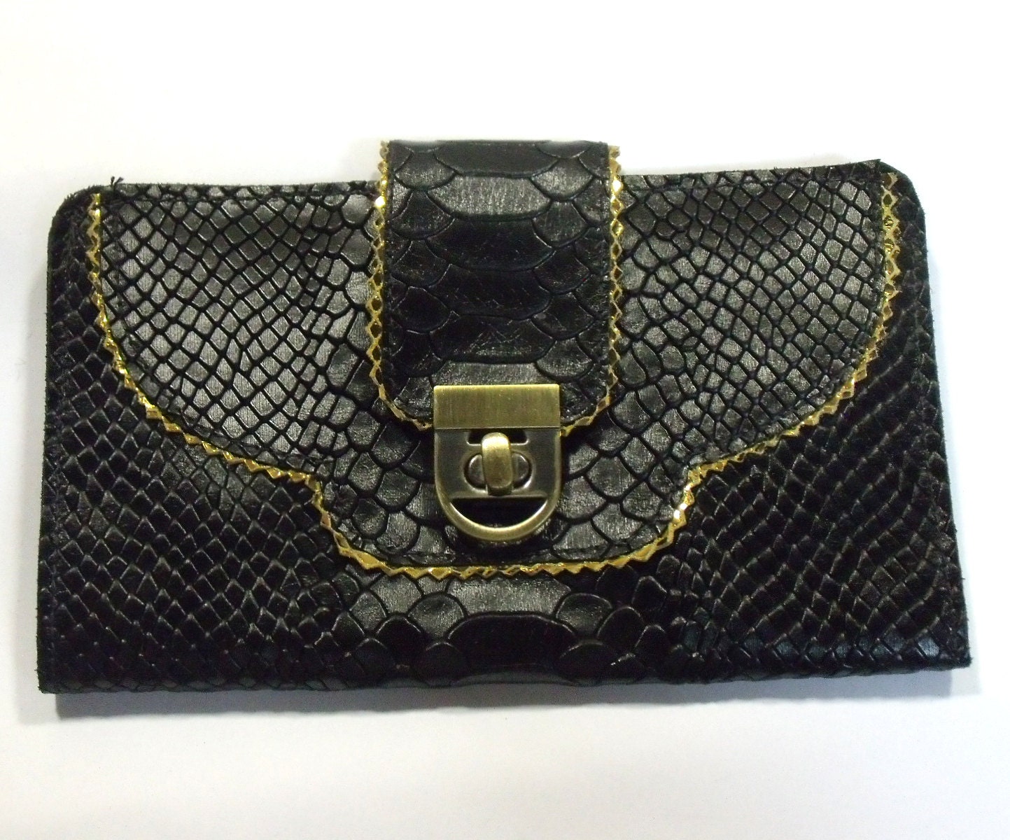 Black leather wallet