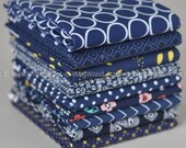 In The Navy Blue Fat Quarter Bundle of Nine