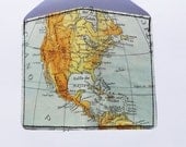 Wallet - Bills Cards Coins - American  World Map