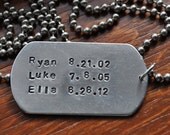 Hand Stamped Dog Tag - The Man Tag