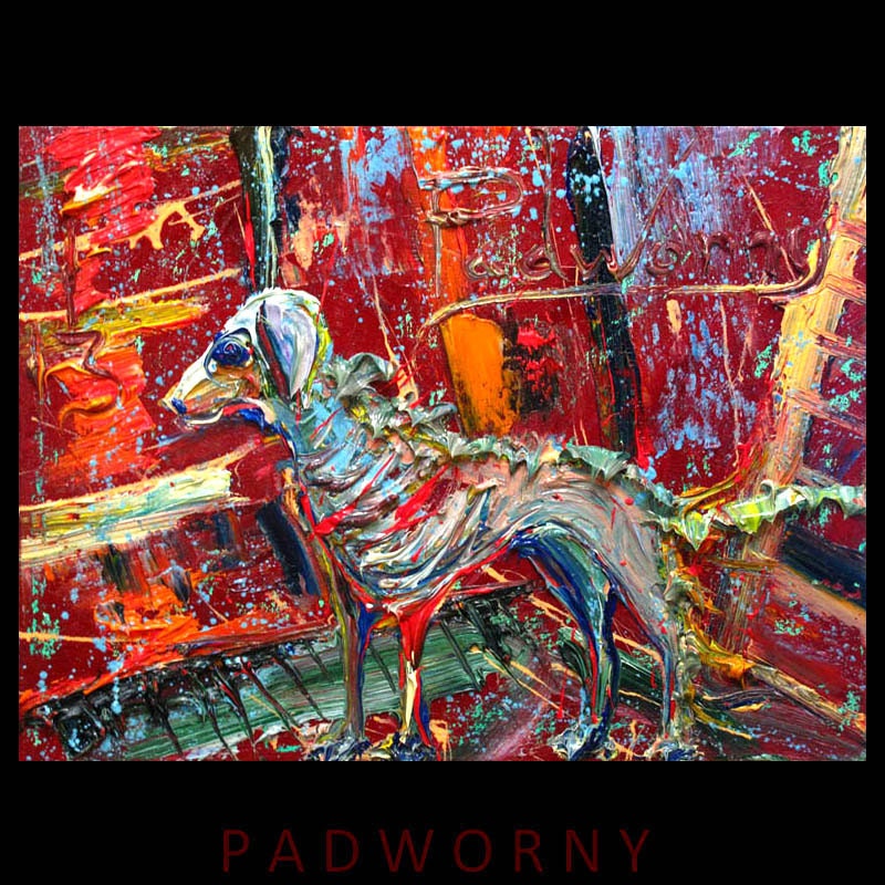 Oil Paint on Gallery Wrapped Stretched Canvas 12 by 16 by 3/4 in./ Original Oil Painting Dog Impressionist Art Pet Dogs Animal Nature Abstra