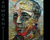 Oil Paint on Gallery Wrapped Stretched Canvas 16 by 12 by 3/4 in./ Original Oil Painting Male Impressionist Art Pop Realism Portrait Guy
