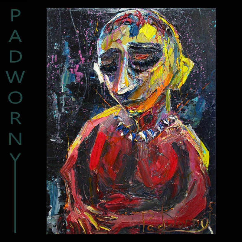 Oil Paint on Gallery Wrapped Stretched Canvas 24 by 18 by 3/4 in. / Original Oil Painting Large Happy Art Realism Portrait Odd Abstract