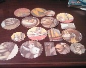 Where the Wild things are scrapbooking die cuts, set of 17 pcs, from recycled book, Max, monsters, boys, card making, birthday invitation