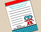 Thing 1 and Thing 2 Thank You Card Il_170x135