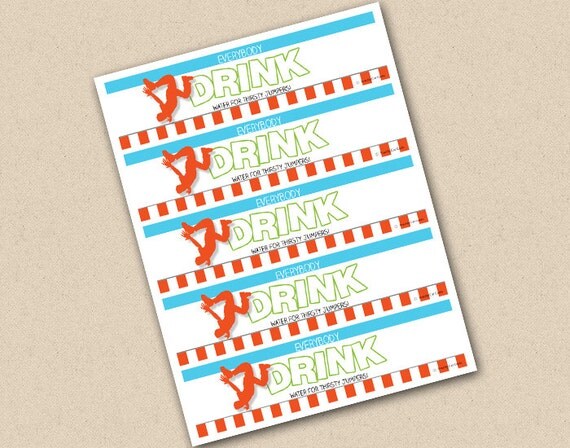 Everybody Jump Water Bottle Labels Il_570xn