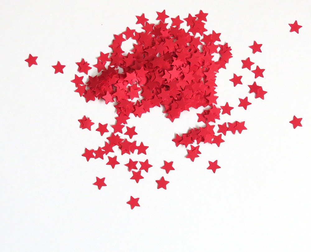 Confetti Red Stars 450 Pieces