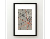 INTERSECT no.4 - Giclee Print - Modern Mid Century Modern Minimalist Abstract