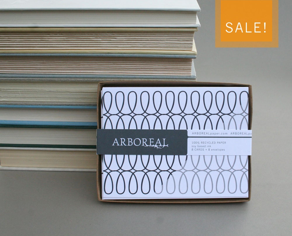 PIZA A2 folded stationery note, set of 8