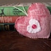 Wool Felt Heart Ornament- Valentines Day
