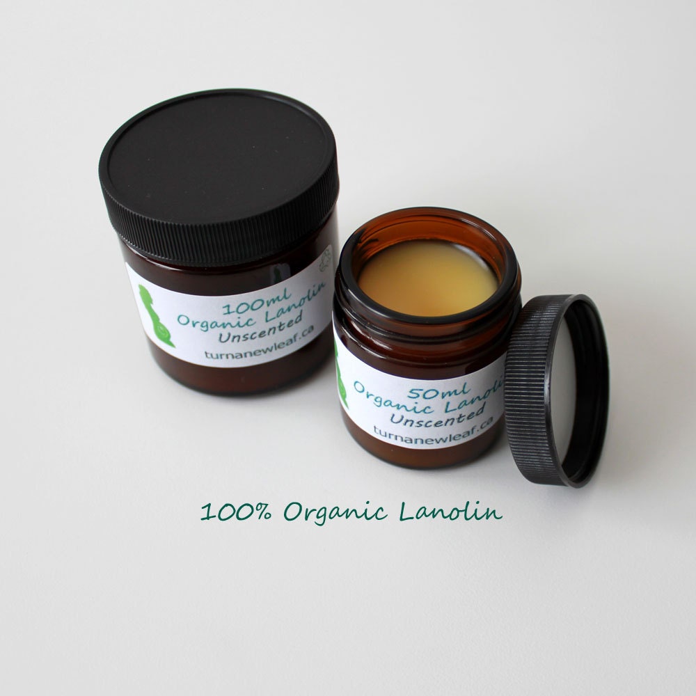 100ml Organic USP Grade Lanolin for Wool diaper covers, Puddle pads and nursing