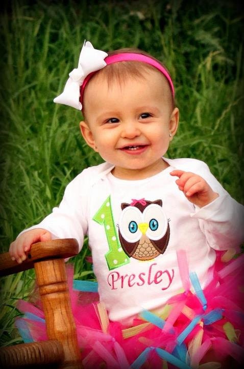 1st Birthday Owl - Owl Birthday - Owl Petti Tutu Outfit - w/Child's Name w/ Lg Bow