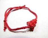 Laughing Buddha Bracelet ( Red / Red )