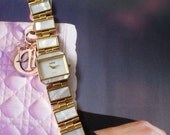 Beautiful ladies White Pearl Shell Pedre Watch  LJO Collection  Collectibles