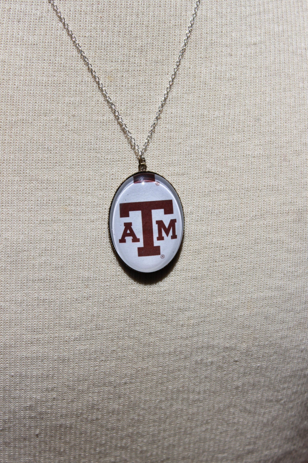 Texas A&M Football College Aggie Necklace