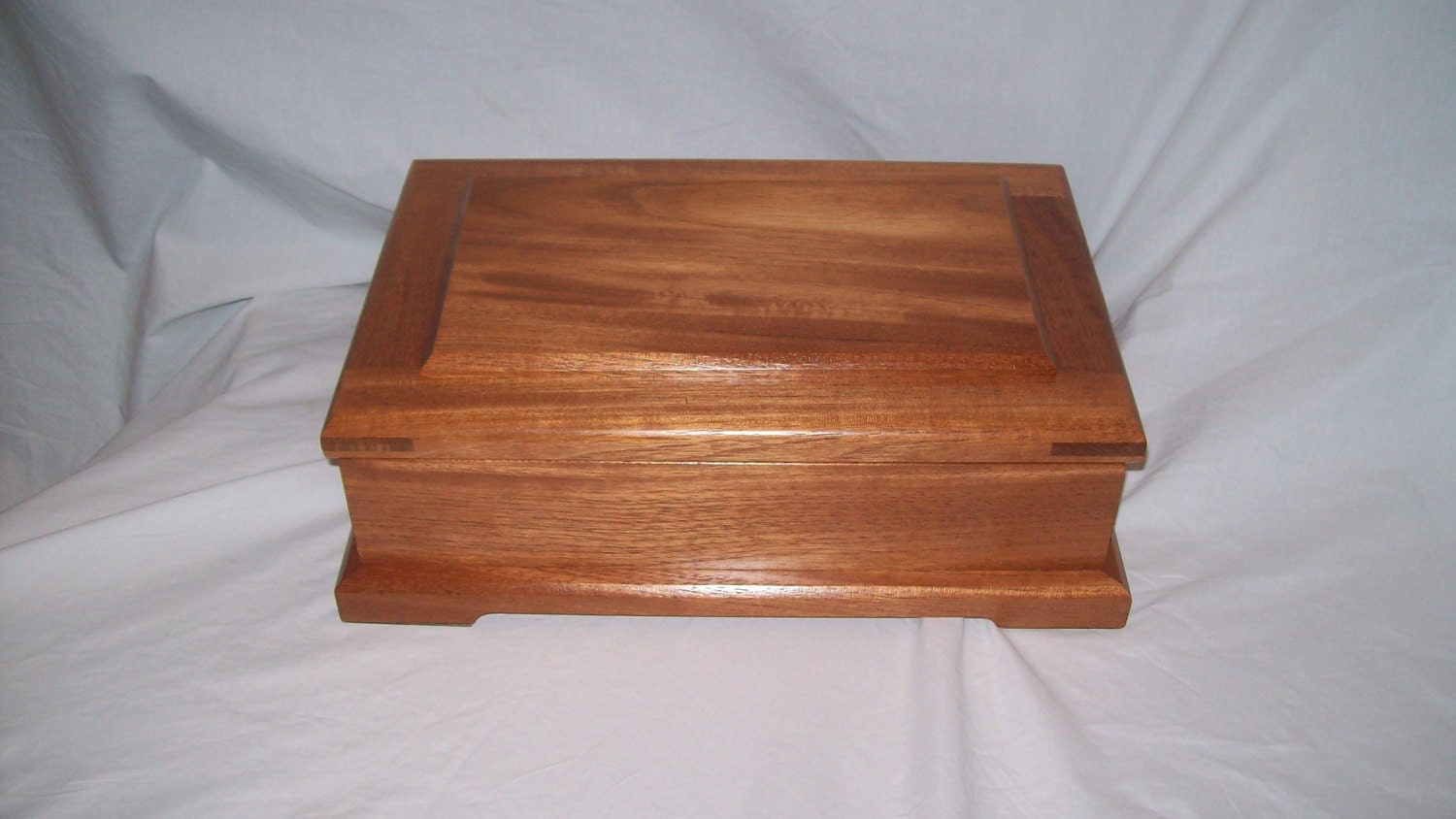 Genuine Mahogany Jewelry Box from our Prestige Collection 15''x10 1/4''x5''