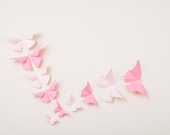 3D Wall Butterflies: Butterfly Wall Art for Nursery, Girl's Room, Wedding & Home Decor - Set of 20 in Pink