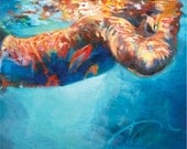 Sifting the sunlIght  // Fine Art Print of Painting  // 12 x 12