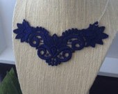 Amethyst Lace Bib Necklace