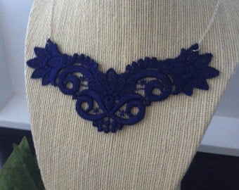 Amethyst Lace Bib Necklace