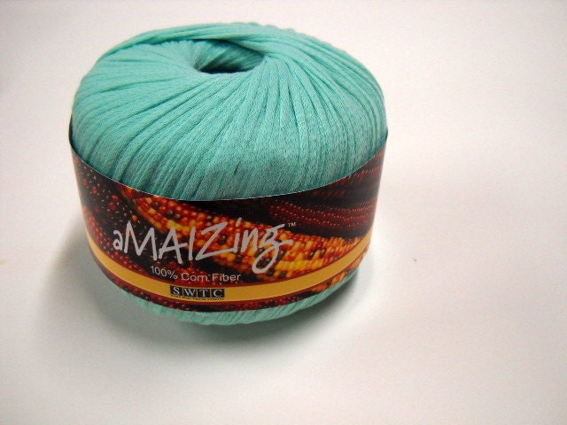 Sea Green Corn Fiber Yarn - South West Trading Company aMAIZing Yarn