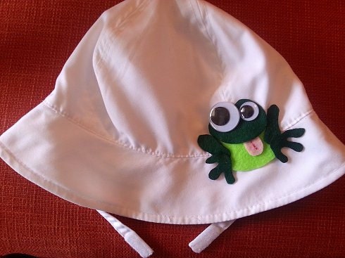 Crazy Froggie UV50 sunhat  for boys and girls, babies and toddlers