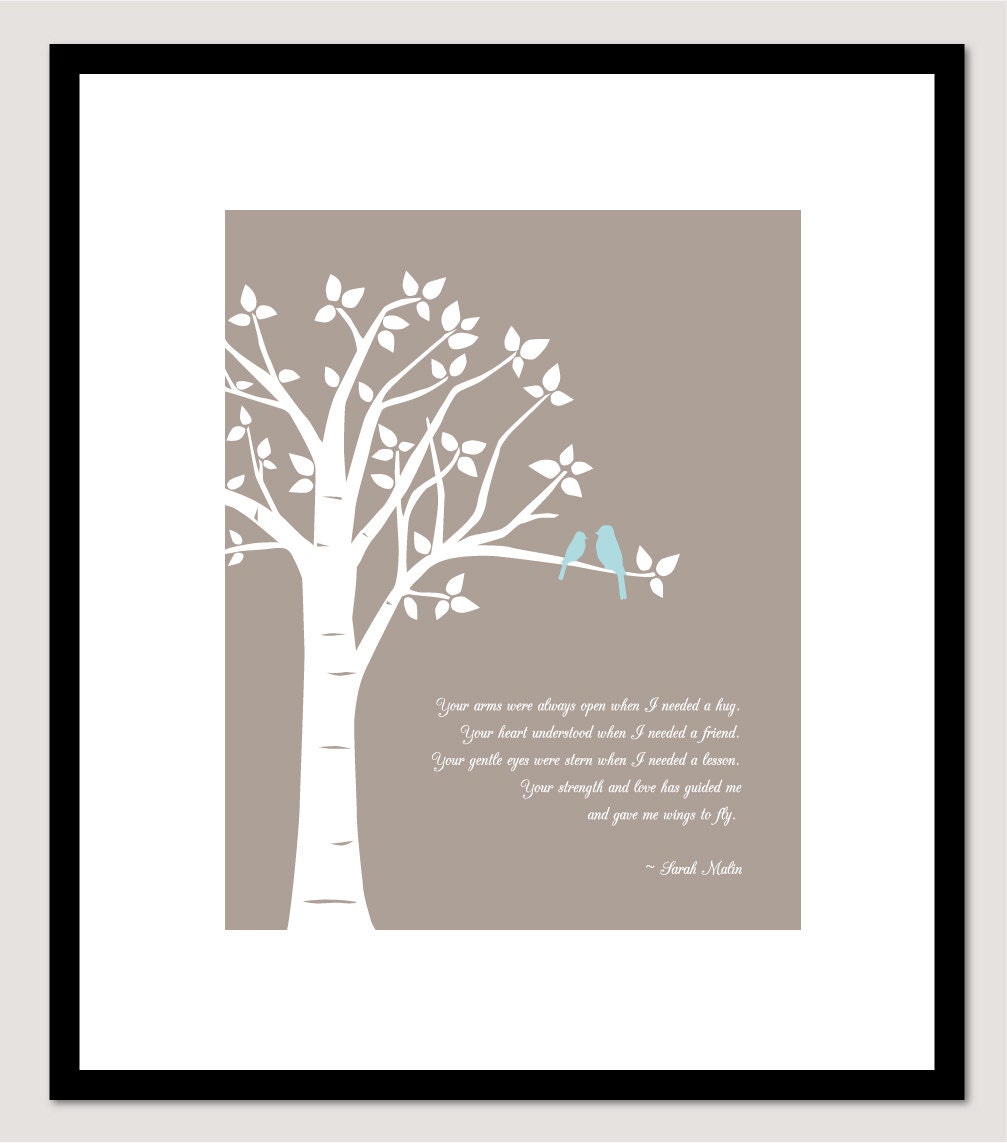 Mother's Day Gift for Mom Gift for Her Personalized Family Tree Mom Poem Mother of the Bride Gift for Mum Thank You Mom Gift From Kids 8x10