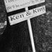 Customized Beach Wedding Directional Sign- "I Love Him and He Loves Me We'll be Married by the Sea" - personalized names, wedding date