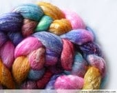 Merino Bamboo Roving (Top) Hand Dyed (AMB02)