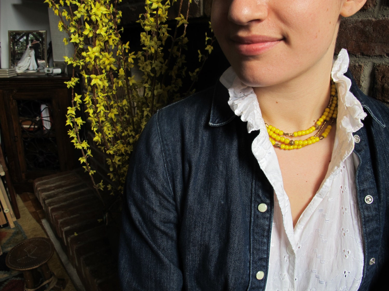 African Nile Necklace & Bracelet - The Yellow Nile for Spring
