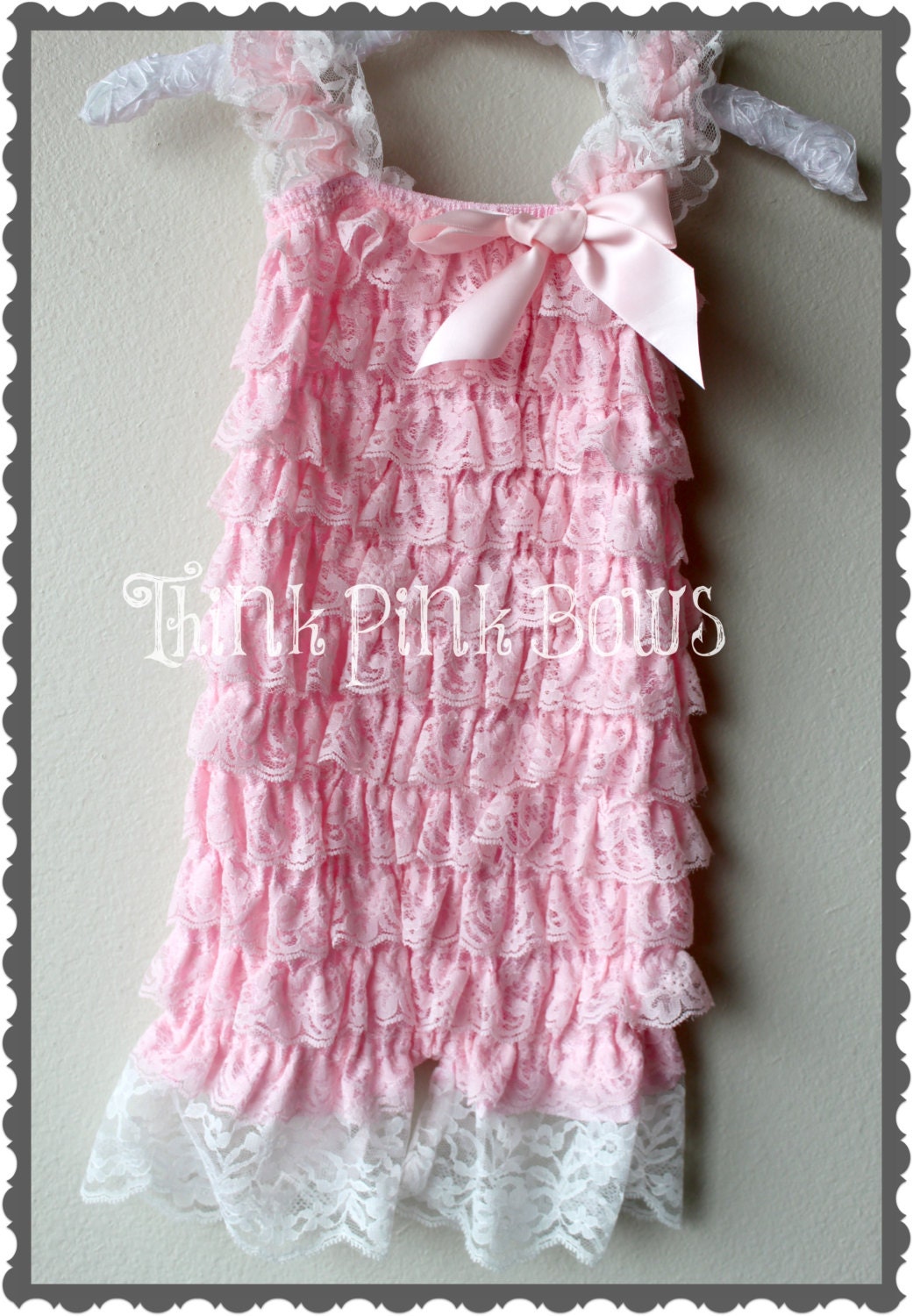 Girl Romper, Petti lace and satin romper, beautiful for summer,flower girls, birthdays etc