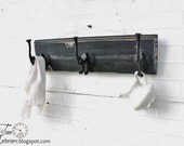 Reclaimed Wooden Coat Rack - Coat Hook, Jewelry or Key Wall Hook - Created from Antique Salvaged Wood - Also Available in WHITE