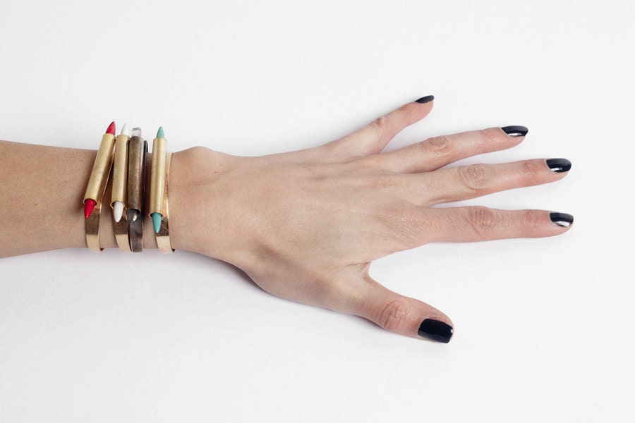 Turquoise Dagger Cuff Bracelet