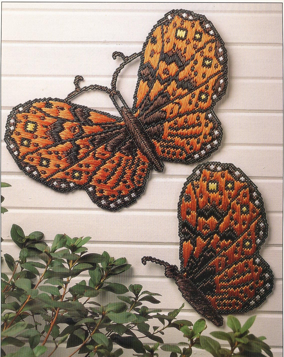 Items similar to Butterfly Wall Hangings Plastic Canvas Pattern on Etsy