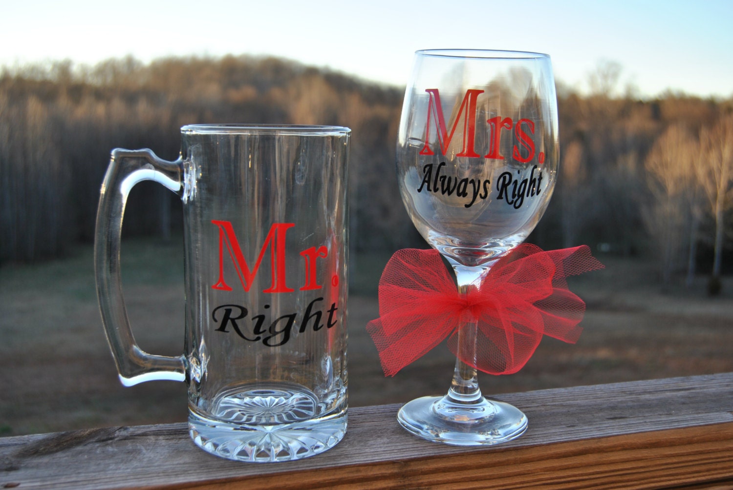 Wedding Wine Glass Beer Mug Decals DIY