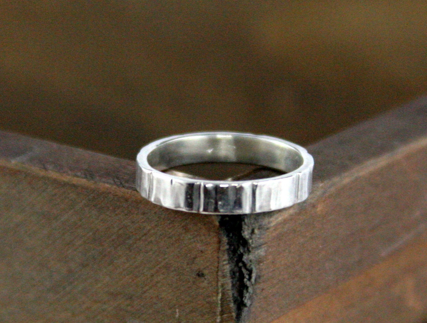 Rippling Water Sterling Silver Band Ring