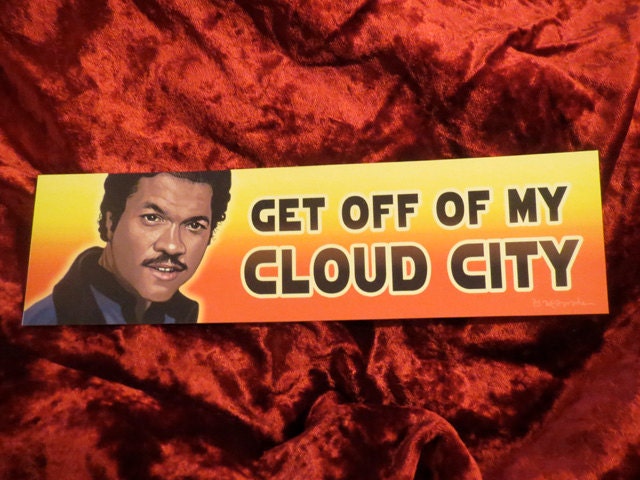 STAR WARS Lando Calrissian Cloud City Bumper Sticker